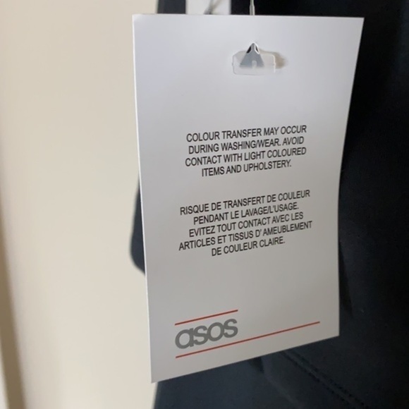 NWT ASOS black Bandeau Double Layer Jumpsuit size 4 - Picture 6 of 16